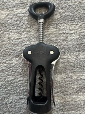 OXO Black Wing-Handle Corkscrew Bottle Opener
